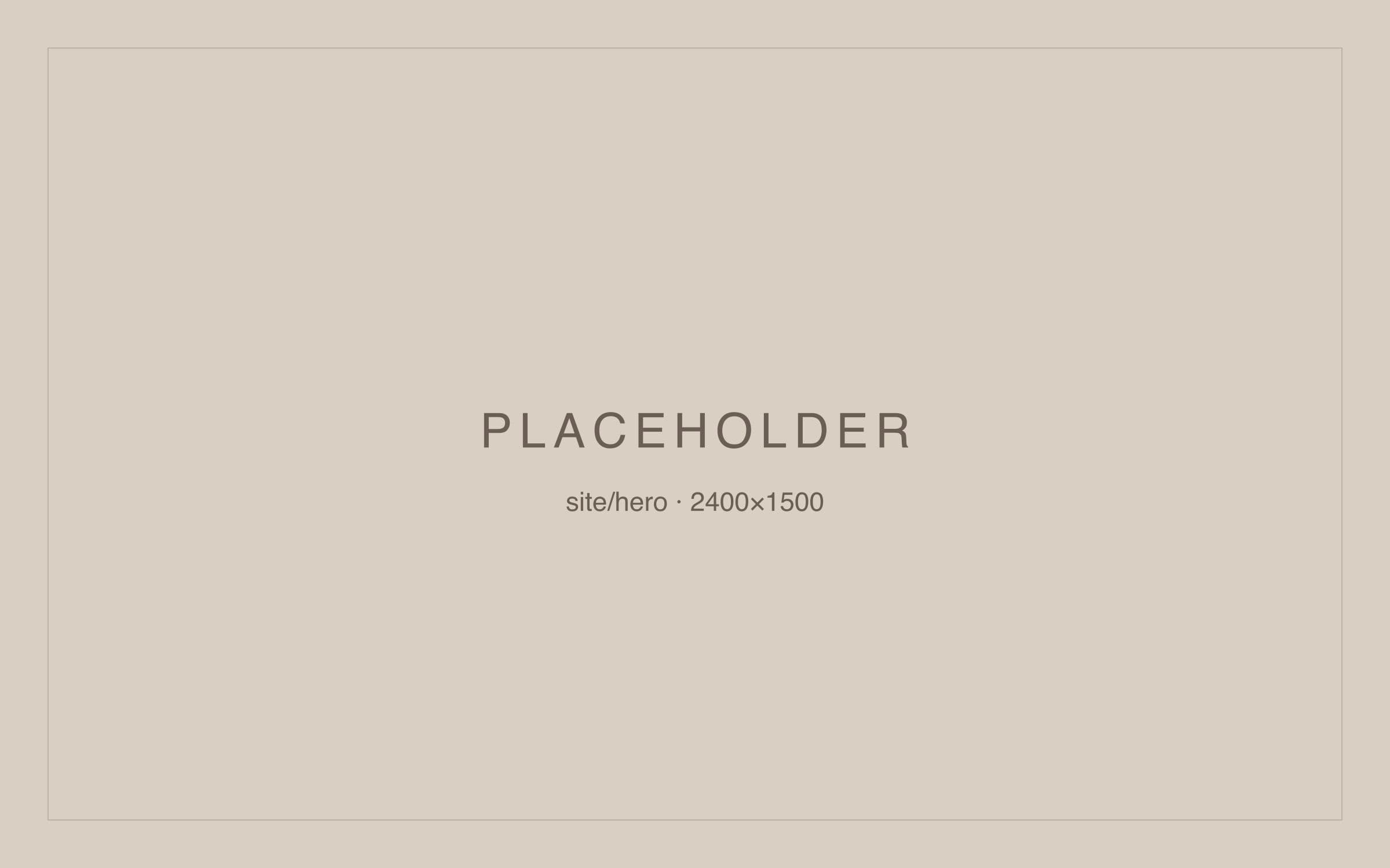 PLACEHOLDER — hero image